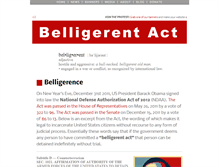 Tablet Screenshot of belligerentact.org